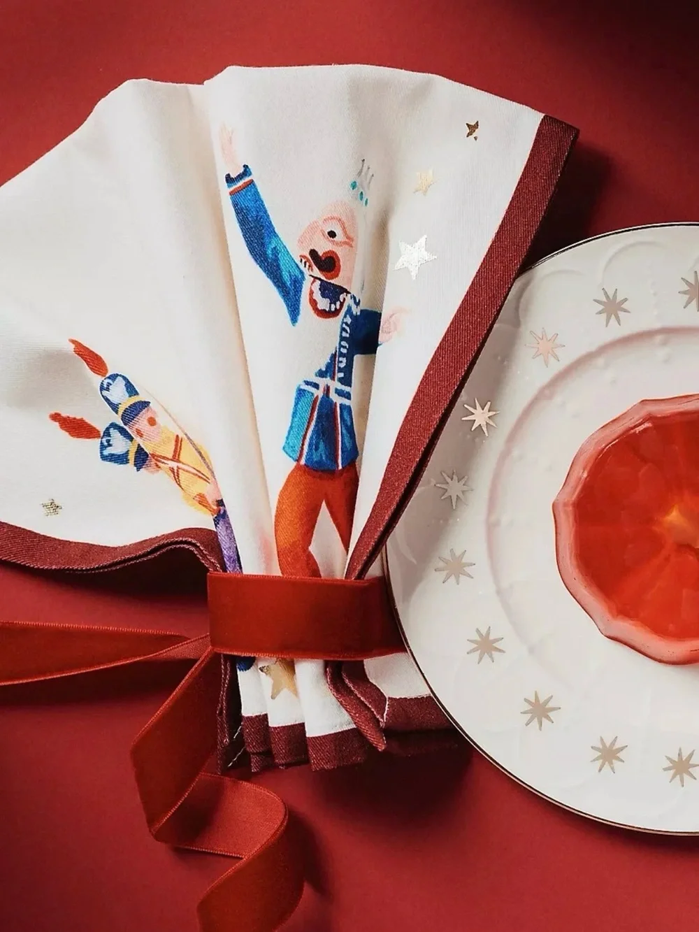 Anthropologie New York City Ballet Nutcracker Napkins Set of 4